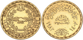 Egypte, 50 ans de l'armée de l'air - 1 pound 1982 

Or (875/1000) - 8,05 grs - 24 mm
KM.20-543
SUP+

Superbe exemplaire avec un très léger netto...