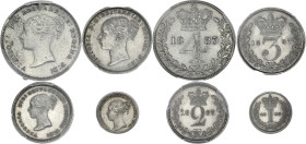 Royaume-Uni, Victoria - Maundy set 1887 - Prooflike

1 penny argent (KM19-727) - SUP / PCGS PL Cleaned
2 pence (KM19-729) - SUP / PCGS PL Cleaned ...