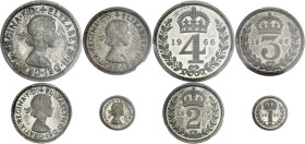 Royaume-Uni, Elisabeth II - Maundy set 1966 - Prooflike

1 penny argent (KM20-898) - FDC / PCGS PL65
2 pence (KM20-899) - FDC / PCGS PL67 
3 pence...