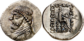 Imperio Parto. Mithradates II (123-88 a.C.). Dracma. (S. 7370) (Mitchiner A. & C. W. 516). Bella. Ex Tkalec 17/05/2010, nº 47. 4,19 g. EBC+.

Parthi...