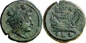 (215-211 a.C.). Anónima. Luceria. Sextante. (Spink 613) (Craw. 43/4). Pátina verde. 9,63 g. MBC+.

(215-211 BC). Anonymous. Luceria. Sextans. (Spink...