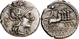 (hacia 132 a.C.). Gens Aburia. Denario. (Bab. 6) (Craw. 250/1). Atractiva. 3,90 g. EBC-.

(Around 132 BC). Gens Aburia. Denarius. (Bab. 6) (Craw. 25...