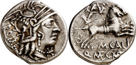 (hacia 117-116 a.C.). Gens Calidia. Denario. (Bab. 1) (Craw. 284/1a). 3,84 g. MBC+/MBC.

(Around 117-116 BC). Gens Calidia. Denarius. (Bab. 1) (Craw...