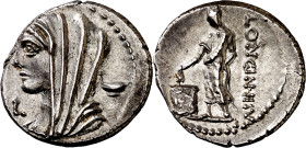 (hacia 63 a.C.). Gens Cassia. Denario. (Bab. 10) (Craw. 413/1). Bella. 3,91 g. EBC.

(Around 63 BC). Gens Cassia. Denarius. (Bab. 10) (Craw. 413/1)....
