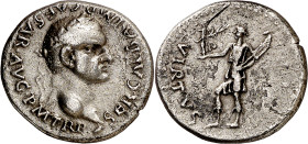 (68 d.C.). Galba. Tarraco. Denario. (Spink falta) (S. 339) (RIC. 64) (ACIP. 4200, mismos cuños). Ex Colección Tartessos, Áureo 21/10/1997, nº 1416. Mu...