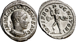 (232 d.C.). Alejandro Severo. Denario. (Spink. 7871 var) (S. 84) (RIC. 239). Muy bella. 3,60 g. EBC+.

(232 A.D.). Severus Alexander. Denarius. (Spi...