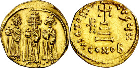 Heraclio, Heraclio Constantino y Heraclonas (610-641). Constantinopla. Sólido. (Ratto falta) (S. 769). 4,45 g. MBC+.

Heraclius, Heraclius Constanti...