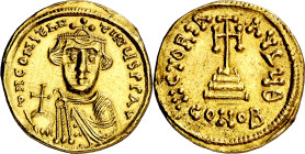 Constante II (641-668). Constantinopla. Sólido. (Ratto falta) (S. 938). Limadura en canto. 4,39 g. (EBC-).

Constans II (641-668). Constantinople. S...