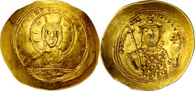 Constantino IX, Monomaco (1042-1055). Constantinopla. Histamenon nomisma. (Ratto 1971, de Constantino VIII) (S. 1830). 4,37 g. MBC+.

Constantine IX...