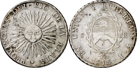 Argentina. El Río de la Plata. 1813. Potosí. J. 8 reales. (KM. 5). Muy escasa. AG. 26,62 g. MBC-.

Argentina. River Plate. 1813. Potosí. J. 8 reales...