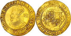 Gran Bretaña. Carlos I (1625-1649). 1 unidad. (Fr. 246) (Spink 2686). Sirvió como joya. Rara. AU. 8,76 g. (MBC-).

Great Britain. Charles I (1625-16...