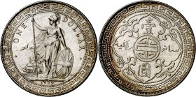 Gran Bretaña. 1929. Jorge V. B (Bombay). VB. 1 dólar de comercio. (KM. 75). Bella. Brillo original. Rara así. AG. 26,91 g. EBC+.

Great Britain. 192...
