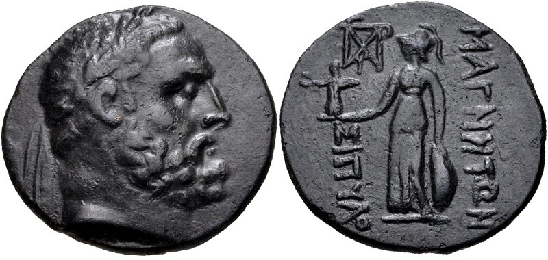 Lydia, Magnesia ad Sipylum, 2nd - 1st Century BC
AE24, 6.37 grams
Obverse: Bea...
