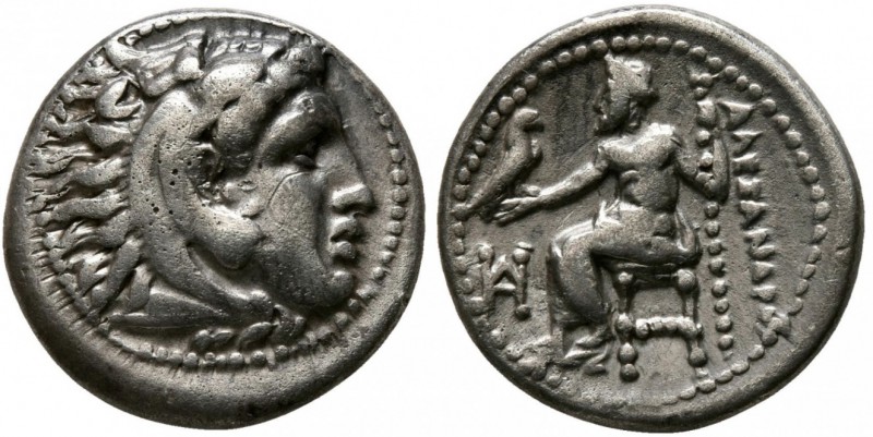 Kings of Macedonia, Alexander III, 336 - 323 BC
Silver Drachm, Miletos Mint, 15...