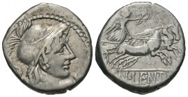 Cn Lentulus Clodianus, 88 BC, Silver Denarius
