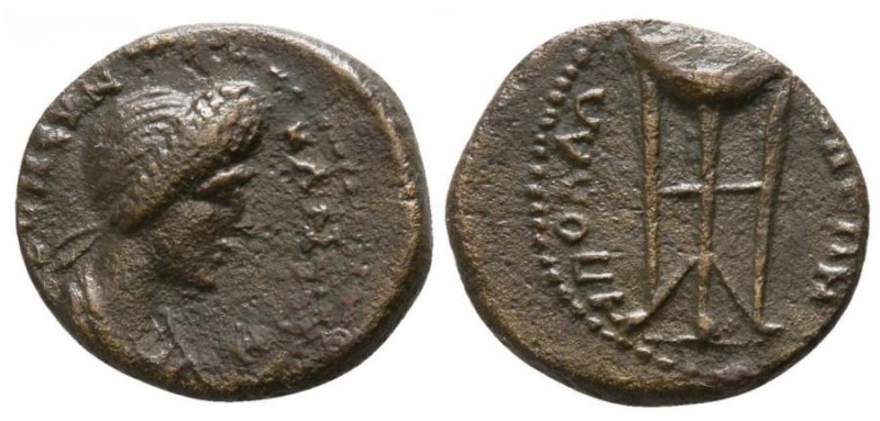 Anonymous, Reign of Domitian, 81 - 96 AD
AE15, Lydia, Apollonis Mint, 2.30 gram...