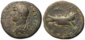 Hadrian, 117 - 138 AD, Sestertius with Galley