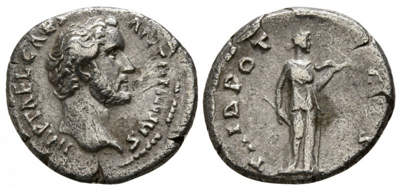 Antoninus Pius, as Caesar, 138 AD
Silver Denarius, Rome Mint, 18mm, 2.77 grams...