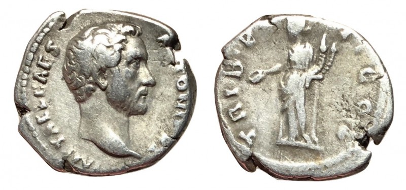 Antoninus Pius, as Caesar, 138 AD
Silver Denarius, Rome Mint, 18mm, 3.19 grams...