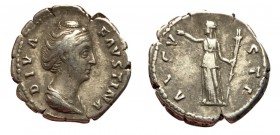 Faustina Sr., 141 - 146 AD, Silver Denarius, Ceres