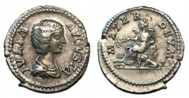 Julia Domna, 198 - 207 AD, Silver Denarius, Cybele