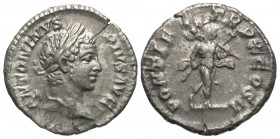 Caracalla, 198 - 217 AD, Silver Denarius, Sol