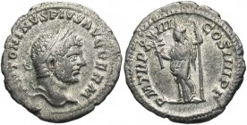 Caracalla, 198 - 217 AD, Silver Denarius, Pax
