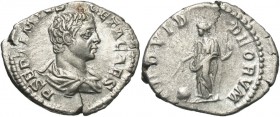 Geta, as Caesar, 198 - 209 AD, Silver Denarius, Providentia