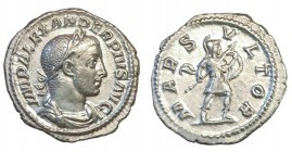 Severus Alexander. 222 - 235 AD, Silver Denarius, Mars