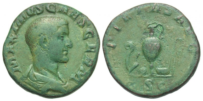 Maximus, Caesar, 235 - 238 AD
AE Sestertius, Rome Mint, 29mm, 16.97 grams
Obve...