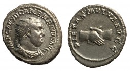 Balbinus, 238 AD, Silver Antoninianus, Clasped Hands