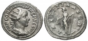 Gordian III, 238 - 244 AD, Silver Antoninianus, Laetitia
