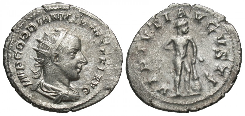 Gordian III, 238 - 244 AD
Silver Antoninianus, Rome Mint, 24mm, 3.86 grams
Obv...