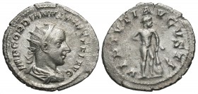 Gordian III, 238 - 244 AD, Silver Antoninianus, Hercules
