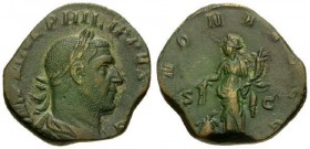 Philip I, 244 - 249 AD, Sestertius, Annona