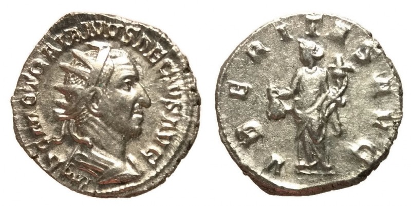 Trajan Decius, 249 - 251 AD Silver Antonininus, Rome Mint, 22mm, 4.61 grams Obve...