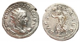 Trajan Decius, 249 - 151 AD, Silver Antoninianus, Victory