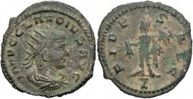 Claudius II, 268 - 270 AD, Antoninianus, Hermes, Find Patina