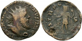 Postumus, 260 - 269 AD, Sestertius, Emperor in Military Garb