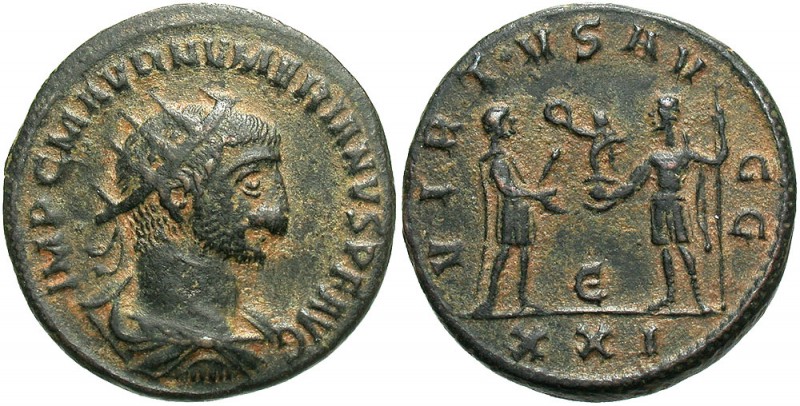 Numerian, 283 - 284 AD
AE Antoninianus, Rome Mint, 20mm, 4.05 grams
Obverse: I...