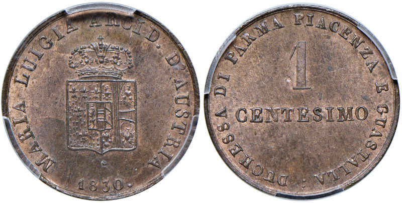 Parma - Maria Luigia (1815-1847) Centesimo 1830 - D/ MARIA LUIGIA ARCID D'AUSTRI...