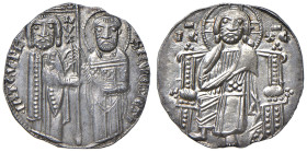 Venezia - Iacopo Tiepolo (1229-1249) Grosso - D/ IA TEV PL - SM VENETI, San Marco porge il vessillo al Doge R/ Il Redentore in trono - Mont. 38 Pao. 1...
