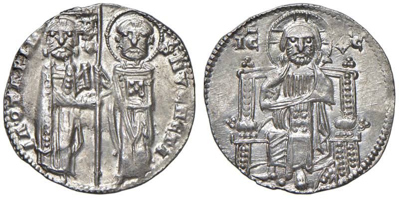Venezia - Iacopo Contarini (1275-1280) Grosso - D/ IA 9TARIN - SM VENETI, San Ma...