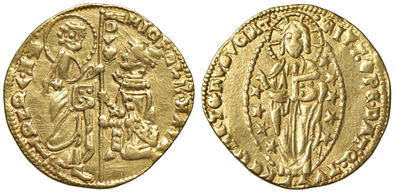 Venezia - Michele Morosini (1382) Ducato - D/ MICHELL' MAVR - S M VENETI, San Ma...