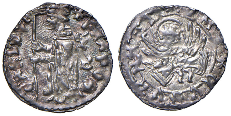 Venezia - Francesco Foscari (1423-1457) Soldino - D/ FRA FOS - CARI DVX, il Doge...