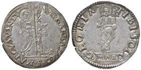 Venezia - Agostino Barbarigo (1486-1501) Mocenigo o Lira - D/ AVG BARBADICO S MARCVS VENET, San Marco nimbato, stante a sinistra porge il vessillo al ...