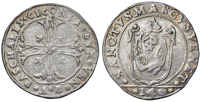 Venezia - Pasquale Cicogna (1585-1595) Scudo della croce da 140 Soldi - D/ PASCH...