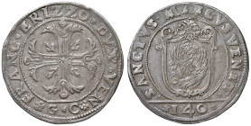 Venezia - Francesco Erizzo (1631-1646) Scudo della croce da 140 Soldi - D/ FRANC ERIZZO DVX VEN, croce ornata e fogliata; all'esergo sigla del massaro...