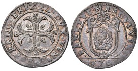 Venezia - Francesco Erizzo (1631-1646) Mezzo scudo della croce da 70 Soldi - D/ FRANC ERIZZO DVX VEN, croce ornata e fogliata; all'esergo sigle del ma...