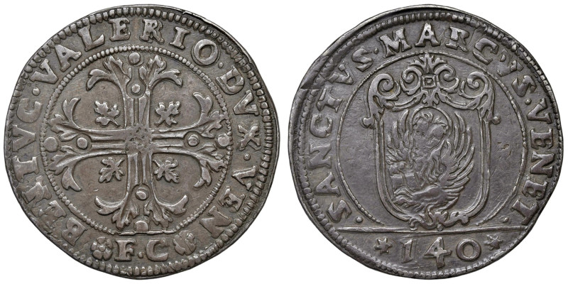 Venezia - Bertucci Valier (1656-1658) Scudo della croce da 140 Soldi - D/ BERTVC...